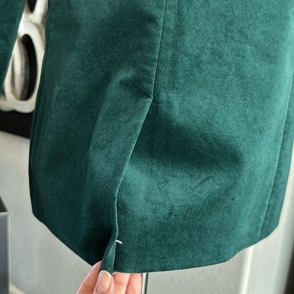 J.Crew Green Velvet Blazer - Picture 5 of 8